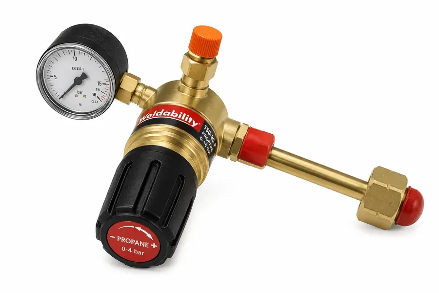 Single Stage Plugged Propane Regulator, No Gauge — Extended
