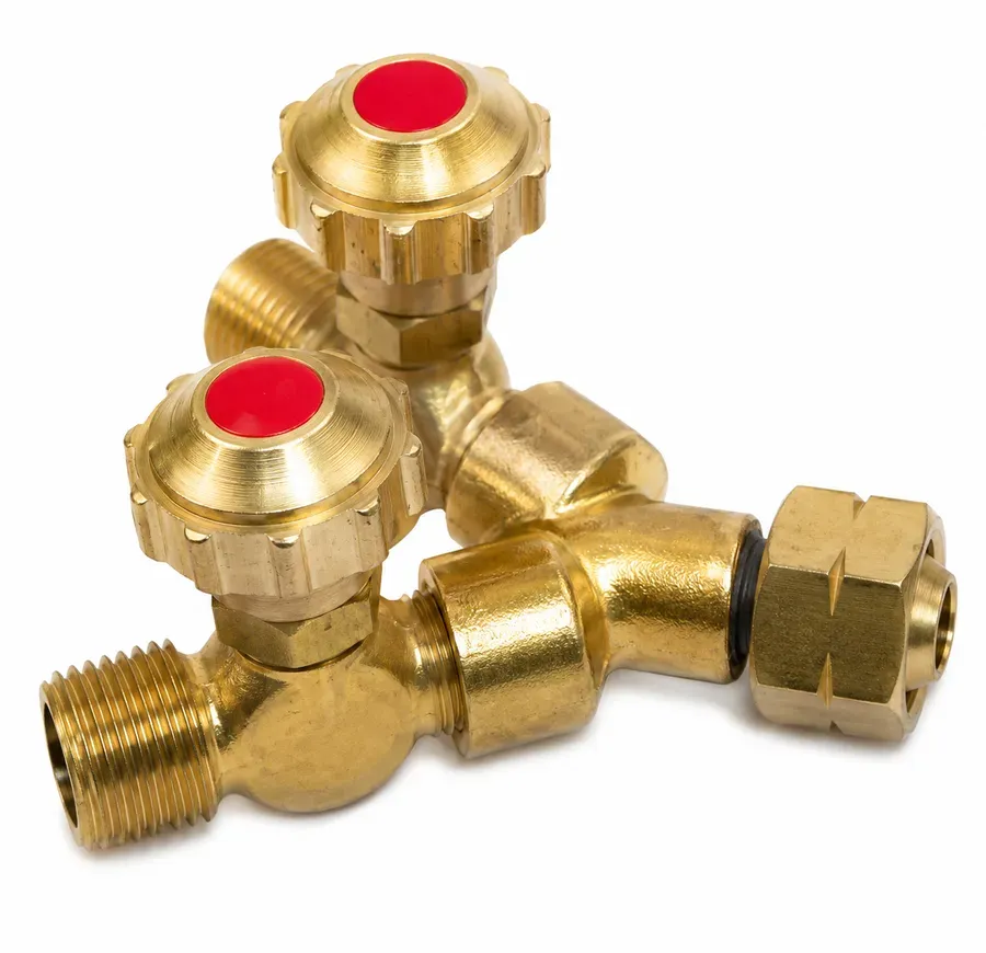 Twin-Outlet Valve LH/RH — 3/8" BSP