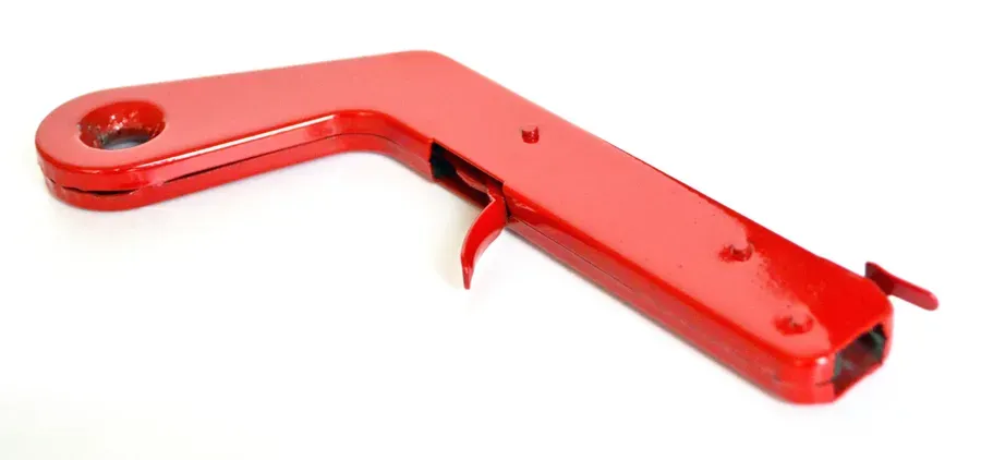 Pistol Grip Sparklighter — Red, Single Flint