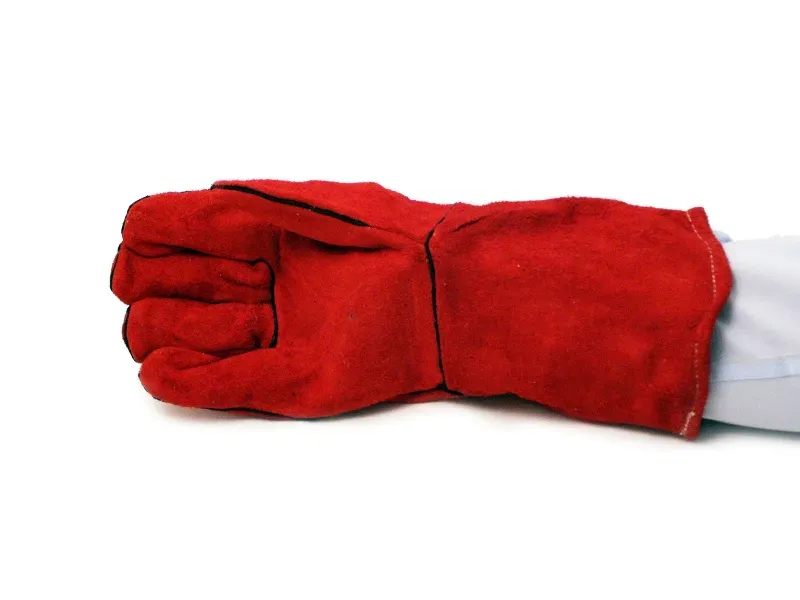 SIF Red Superior Leather Welding Gauntlet — image 2