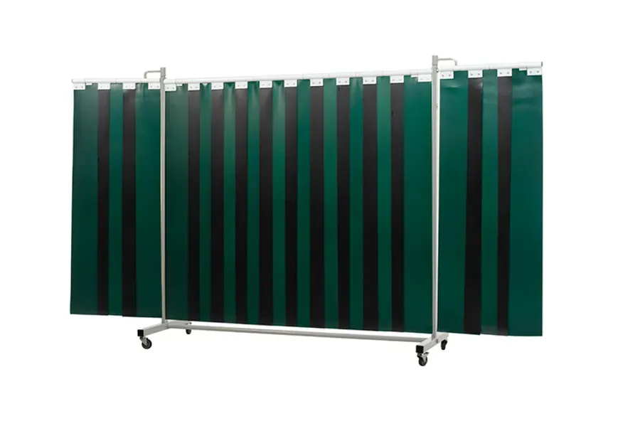 Robusto Triptych Screen w/ Strips — Green, Standard