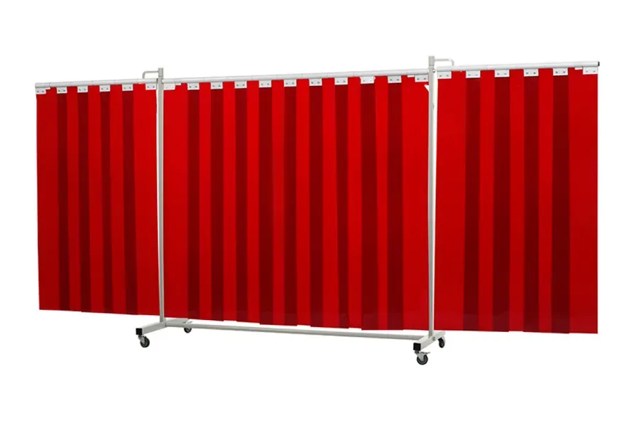 Robusto Triptych Screen w/ Strips — Orange, XL