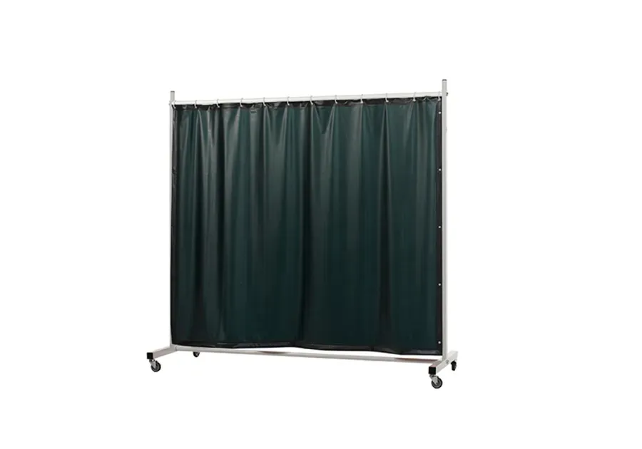 Cepro Robusto Screen w/ Curtain — Dark Green Non-Transp.
