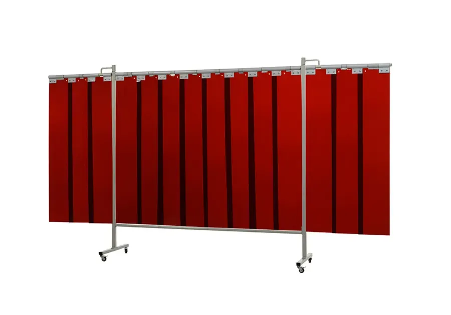 Cepro Omnium Triptych Welding Screen (With Strip) — Bronze Transparent