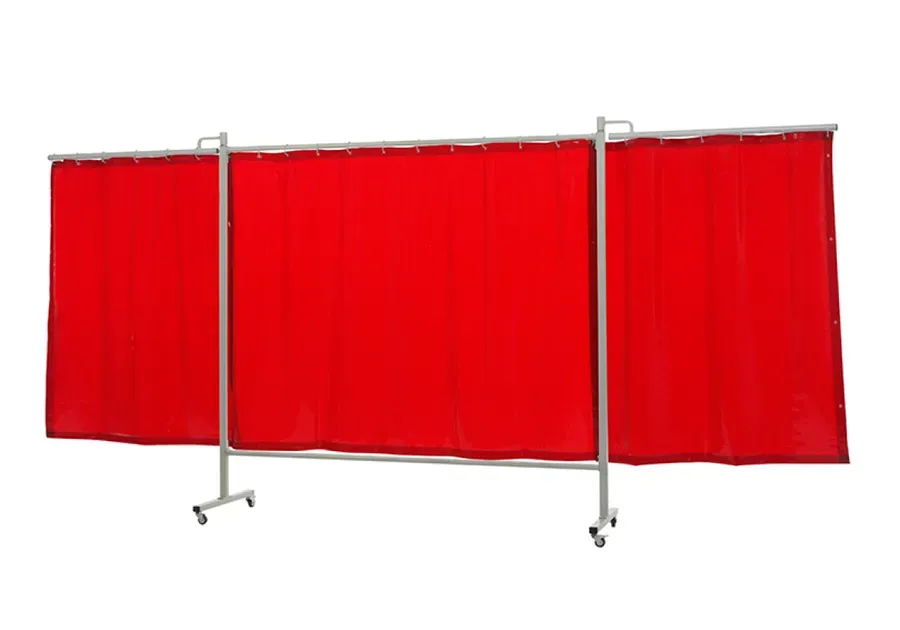 Cepro Omnium Triptych XL Screen (With Curtain) — Orange Transparent