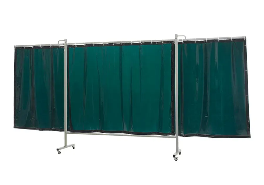 Cepro Omnium Triptych XL Screen (With Curtain) — Dark Green Non-Transp.