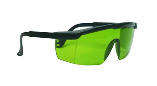 Green Anti-Flash Lens Safety Spectacles