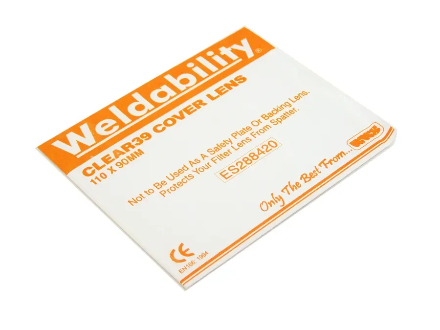 EN166 Clear Cover Lens — 110x90mm