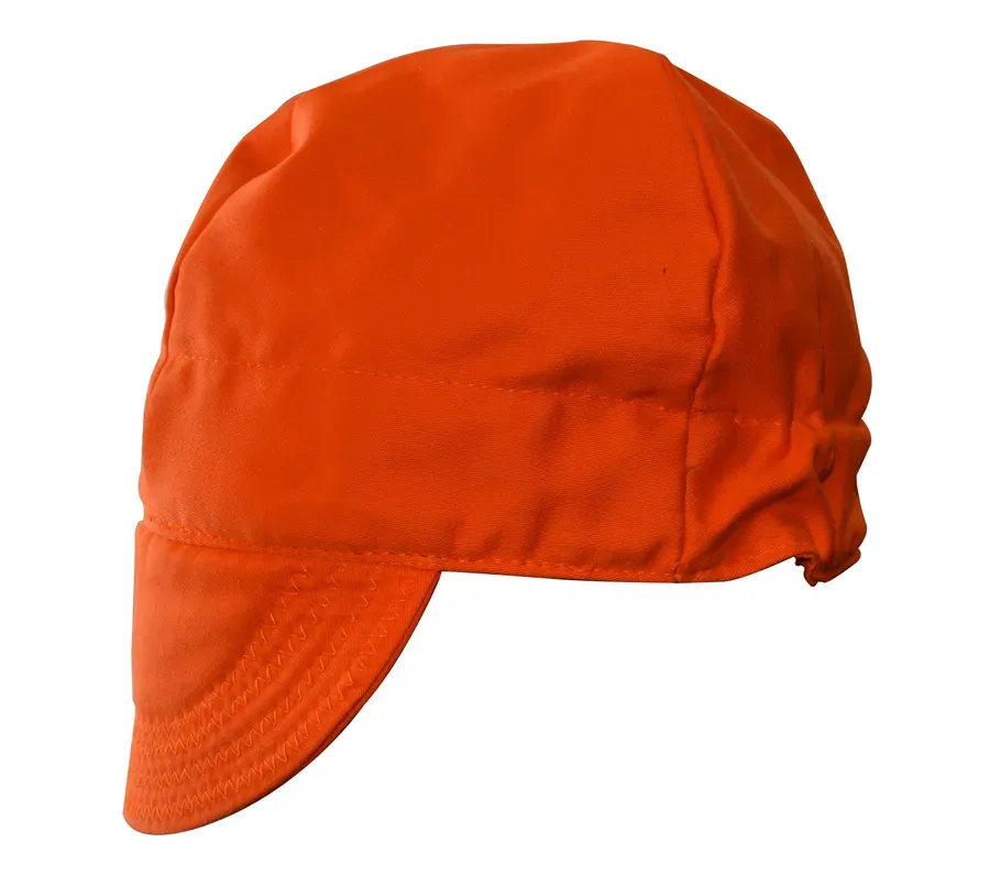 Flame Retardant Welders Cap, Orange — image 3