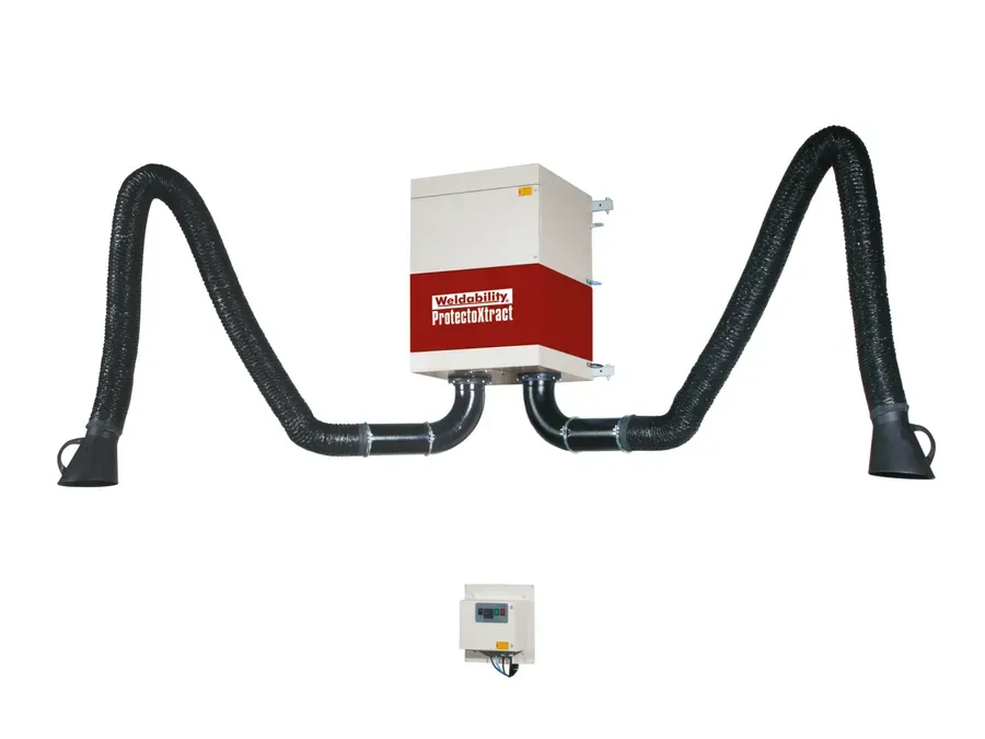 ProtectoXtract Wall Twin-Arm Unit — 2m, 190kg