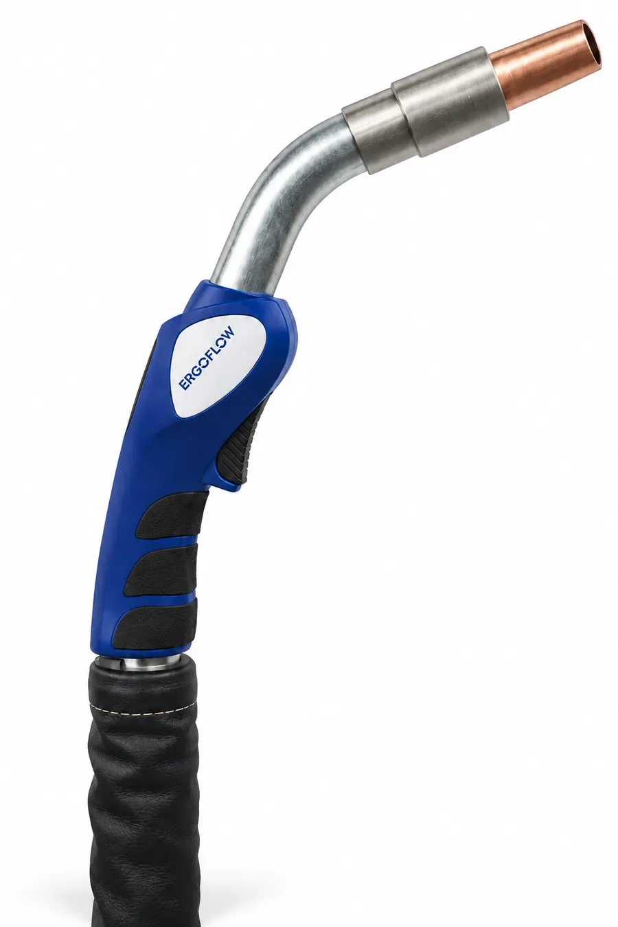 400 A Class Air-Cooled MIG/MAG Fume-Extraction Torch, Cone Nozzle, 4 m Cable, 50 mm Extraction Hose, 45° Torch Neck
