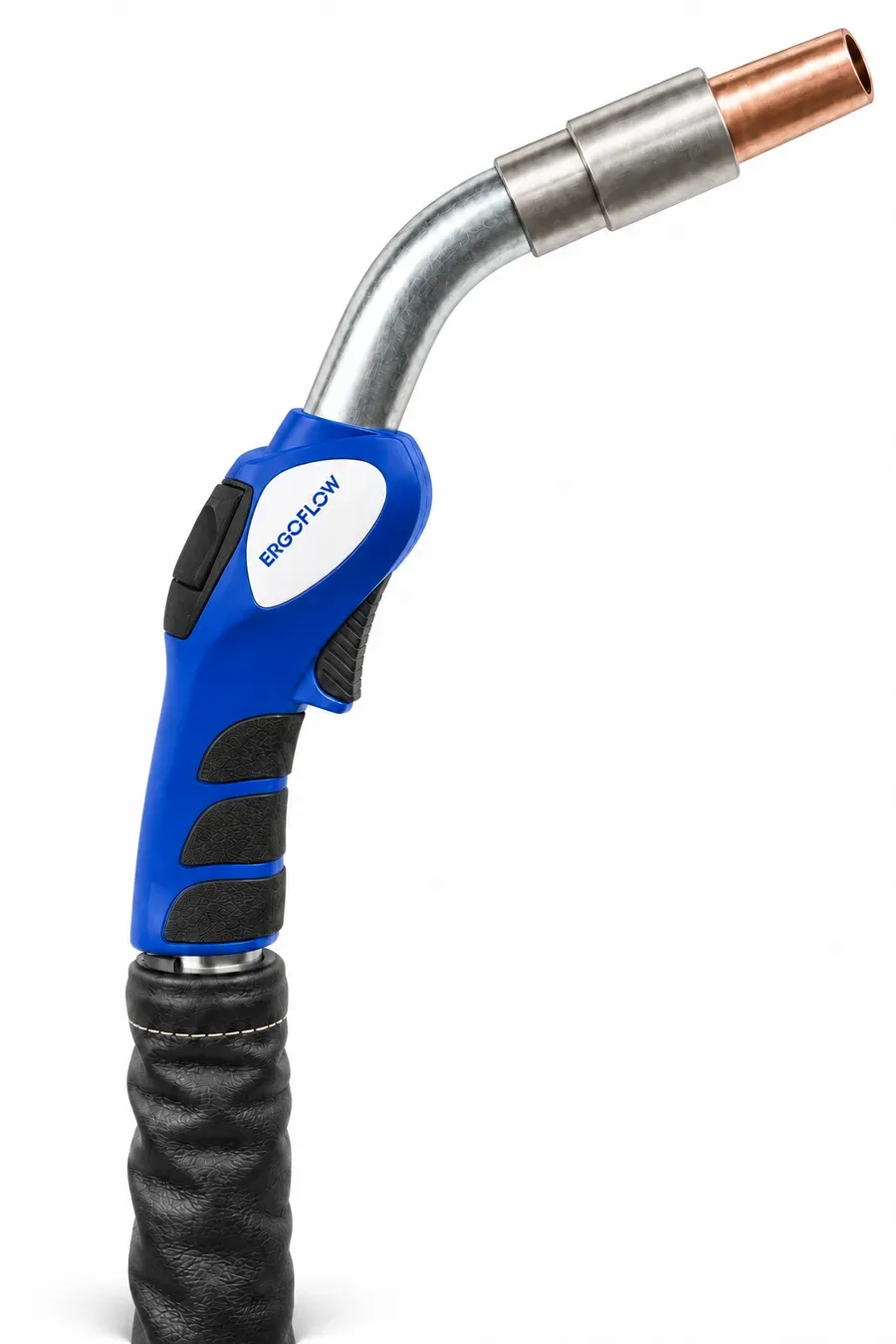 400 A Class Water-Cooled MIG/MAG Fume-Extraction Torch, Cone Nozzle, 4 m Cable, 50 mm Extraction Hose, 45° Torch Neck and Air Valve