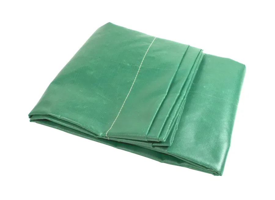 Green Canvas Welding Curtain, BS 5438 — 6x6ft