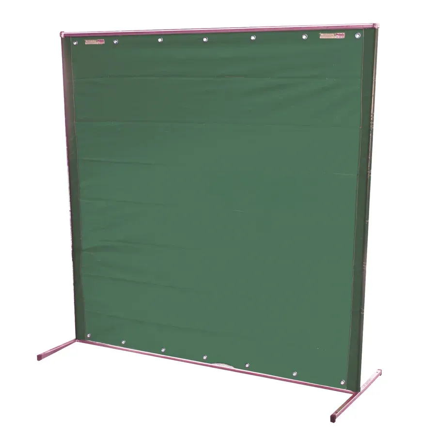 Lo-Vis Green PVC Welding Curtain, ISO 25980 — 6x6ft