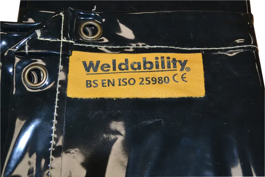 Portable Welding Screen, Lo-Vis Green — 1.8m x 2.4m — image 3