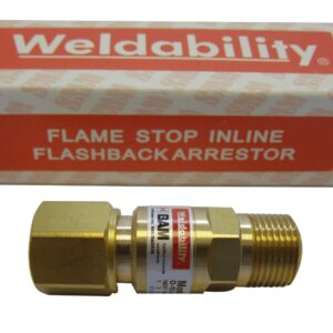 On Torch Flashback Arrestor Right Hand 3/8 Oxygen