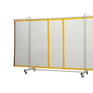 Cepro Robusto Triptych Welding Screen (With Noise Reducing Curtain)