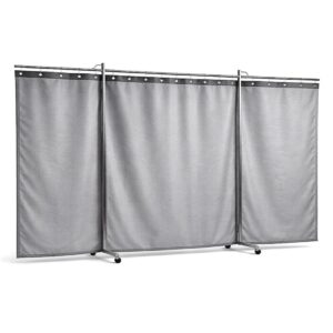 440cm x 180cm Temporary Laser Welding Screen with Standard Duty Curtain and Swivel Arm